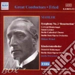 Gustav Mahler - Symphony No.2 Resurrection, Kindertotenlieder (2 Cd) cd
