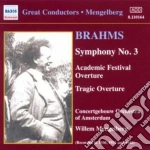 Johannes Brahms - Symphony No.3, Tragic Overture, Symphony No.1 (terzo Movimento) , Academic Festival Overture cd