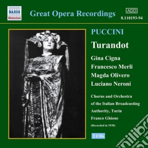 Giacomo Puccini - Turandot (2 Cd) cd musicale di Giacomo Puccini