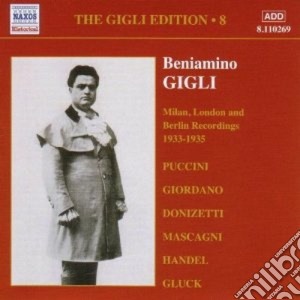 Beniamino Gigli - Gigli Edition Vol.8: Milano, Londra E Berlino 1933-1935 cd musicale di Beniamino Gigli