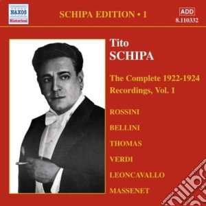 Tito Schipa: The Complete 1922-1924 Recordings Vol.1 cd musicale di Tito Schipa