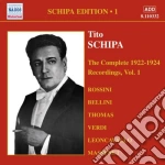 Tito Schipa: The Complete 1922-1924 Recordings Vol.1 cd