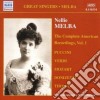 Nellie Melba: The Complete American Recordings Vol.1 (1907) cd