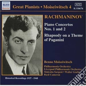 Sergej Rachmaninov - Concerto X Pf N.1 Op.1, N.2 Op.18, Rapsodia Paganini cd musicale di Sergei Rachmaninov