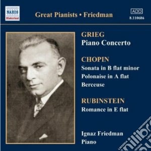 Grieg / Chopin / Rubinstein - Integrale Delle Registrazioni, Volume 2 cd musicale di Ignaz Friedman