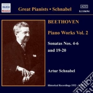 Ludwig Van Beethoven - Opere Per Pianoforte (integrale) , Vol.2 Sonate Nn.4-6, 19, 20 cd musicale di Beethoven ludwig van