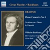 Johannes Brahms - Concerto Per Pianoforte N.1 Op.15, Variazioni Paganini Op.35, Rapsodie Op.79 cd