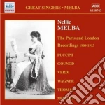 Nellie Melba: Vol.3 Le Registrazioni Di Parigi E Di Londra (1908-1913) cd