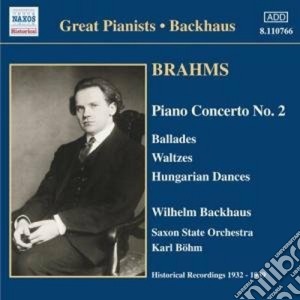 Johannes Brahms - Piano Concerto No. 2, Waltzes, Hungarian Dances cd musicale di Johannes Brahms