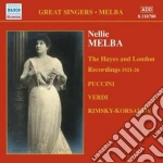 Nellie Melba: The Hayes And London Recordings 1921-1926 cd