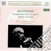 Ludwig Van Beethoven - Symphonies Nos.1 And 3, Fidelio Overture (2 Cd) cd