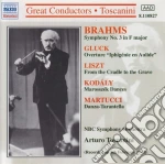 Arturo Toscanini: Conducts Brahms, Gluck, Liszt, Kodaly, Martucci cd