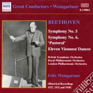 Ludwig Van Beethoven - Symphony No.5 Op.67, N.6 Op.68 pastorale, 11 Danze Viennesi cd musicale di Beethoven ludwig van