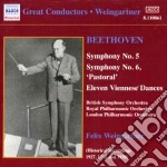 Ludwig Van Beethoven - Symphony No.5 Op.67, N.6 Op.68 pastorale, 11 Danze Viennesi cd