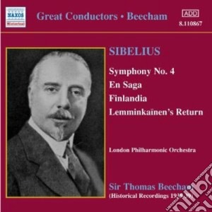 Jean Sibelius - Symphony No.4, En Saga, Finlandia, Lemminkainen's Return, Scenes Historiques cd musicale di Jean Sibelius