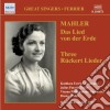 Gustav Mahler - Das Lied Von Der Erde, 3 Ruckert - lieder cd