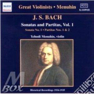 Johann Sebastian Bach - Sonate E Partite X Vl Solo Vol.1: Sonata N.1 Bwv 1001, Partite N.1 E N.2 Bwv 100 cd musicale di MANUHIM