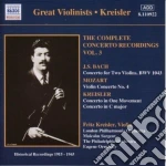 Fritz Kreisler - The Complete Concerto Recordings Vol.3 cd