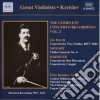 Fritz Kreisler - The Complete Concerto Recordings Vol.3 cd
