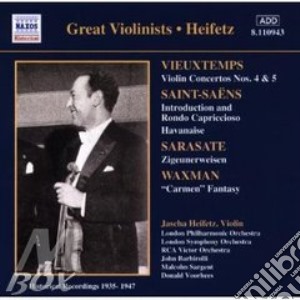 Henri Vieuxtemps - Concerto X Vl N.4 Op.31, N.5 Op.37 cd musicale di HEIFETZ