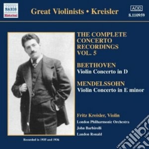 Beethoven/Mendelssohn - Kreisler Fritz Vol.5 cd musicale