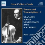 Pablo Casals: Encores And Transcriptions Vol.2 cd