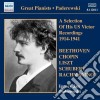 Ignacy Jan Paderewski - A Selection Of His US Victor Recordings 1914-1941 cd