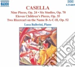 Alfredo Casella - Nine Pieces Op.24, Six Studies Op.70 cd
