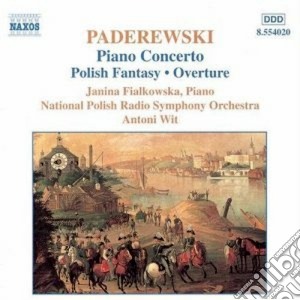 Ignacy Jan Paderewski - Piano Concerto, Polish Fantasy cd musicale di Paderewski jan ignac