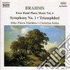 Johannes Brahms - Opere X Pf A 4 Mani (integrale) Vol.6: Symphony No.1 Op.68, Triumphlied Op.55 cd
