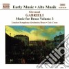 Giovanni Gabrieli - Music For Brass Vol.3 cd