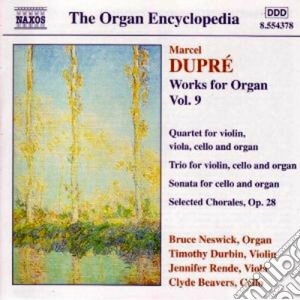 Marcel Dupre' - Opere X Organo (integrale) Vol.9: Quartetto X Archi E Org, Trio X Archi E Org, S cd musicale di Marcel Dupre'