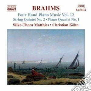 Johannes Brahms - Opere Per Pianoforte A 4 Mani cd musicale di Johannes Brahms