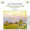 Sergej Rachmaninov - Variazioni Su Un Tema Di Chopin, Momento Musicale, Lento, Canone, Fughetta, Morc cd
