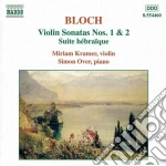 Ernest Bloch - Sonate X Vl Nn.1 E 2, Suite Ebraica cd