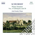 Franz Schubert - Sonata Per Pianoforte N.15 D 840 reliquie, N.20 D 959 cd