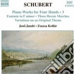 Franz Schubert - Piano Works For Four Hands, Vol.3 cd