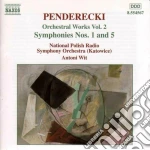Krzysztof Penderecki - Orchestral Works Vol.2,   Symphonies Nos. 1 & 5 cd