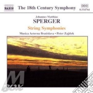 Sperger Johannes Matthias - Sinfonie X Archi cd musicale di SPERGER JOHANNES MATTHIAS
