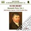 Franz Schubert - Lieder: Romantic Poets Vol.1 cd