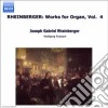 Joseph Gabriel Rheinberger - Opere X Organo (integrale) Vol.4: Sonate N.10 Op.146 E N.11 Op.148,5 TrII Op.189 cd