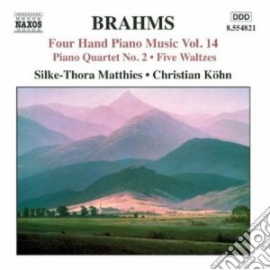 Johannes Brahms - Opere Per Pianoforte A 4 Mani (integrale), Vol. 14 cd musicale di Johannes Brahms