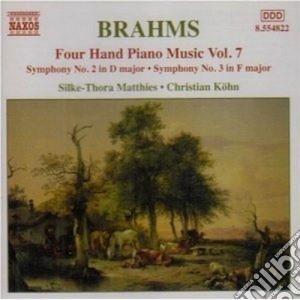 Johannes Brahms - Opere X Pf A 4 Mani (integrale) Vol.7: Sinfonie Nn.2 E 7 cd musicale di Johannes Brahms