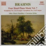 Johannes Brahms - Opere X Pf A 4 Mani (integrale) Vol.7: Sinfonie Nn.2 E 7 cd