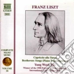 Franz Liszt - Opere X Pf (integrale) Vol.16: Capriccio Alla Turca S 388, Trascrizione Dei Lied cd