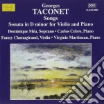 Taconet Georges - Liriche: 14 Melodies, Sonata Per Violino cd