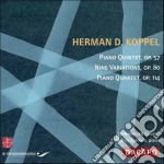 Herman D. Koppel - Quintetto Per Pianoforte, Op.57, Nove Variazioni, Op.80 cd
