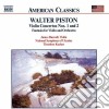 Walter Piston - Concerto X Vl N.1, N.2 cd