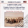 Aaron Copland - Complete Works for Violin and Piano cd