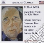 Foss Lukas - Opere Per Pianoforte Solo (integrale)